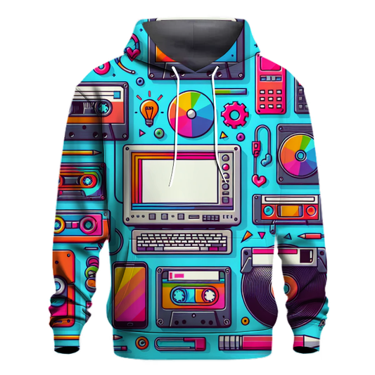 Retro Tech Vibes Hoodie