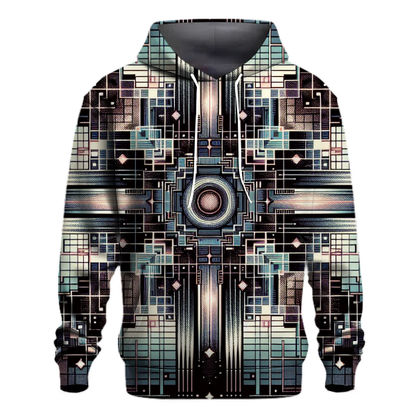 Cosmic Retro Grid Hoodie