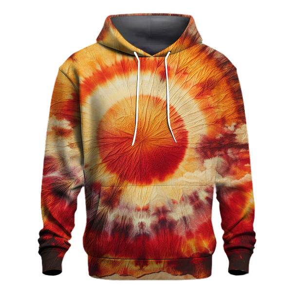 Vintage Sunset Tie-dye Design Hoodie