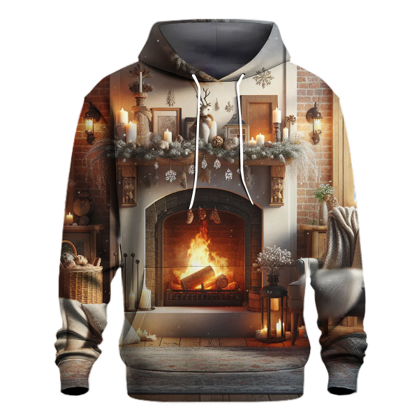 Yule Log Fireplace Hoodie