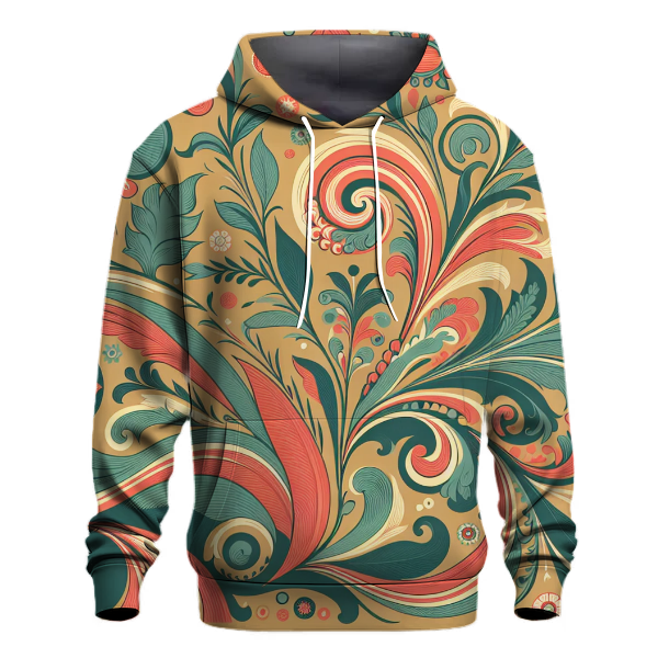 Retro Bloom Garden Hoodie