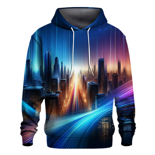 City Skyline Gradient Hoodie