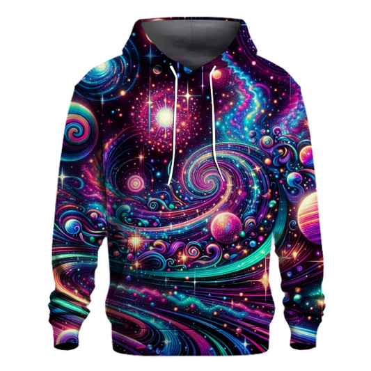 Neon Glow Galaxy Hoodie