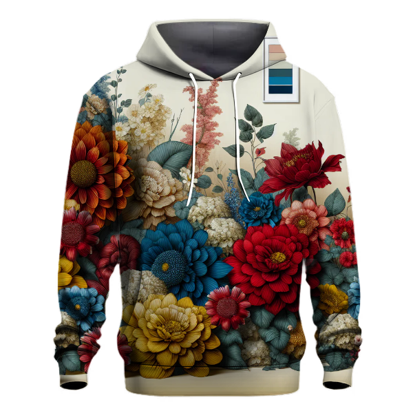 Vintage Boho Flower Power Hoodie