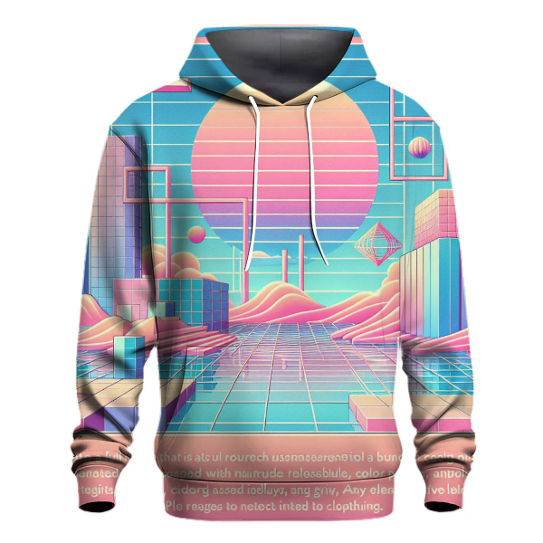 Vaporwave Vibes Design Hoodie Designer Hoodies