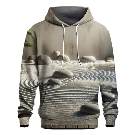 Zen Garden Meditation Hoodie Embroidered Hoodies