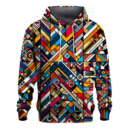 Funky Geometric Groove Hoodie