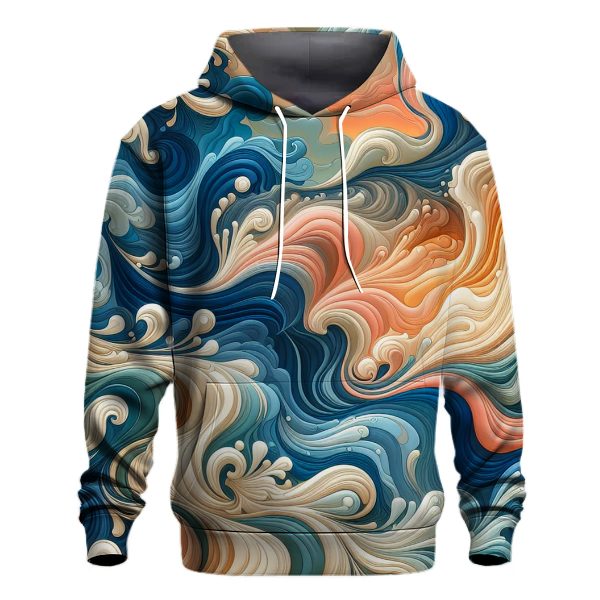 Retro Ocean Breeze Hoodie