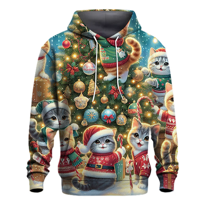 Christmas Cat Adventure Hoodie