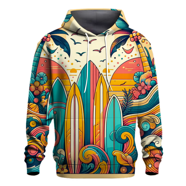 Electric Beach Paradise Hoodie