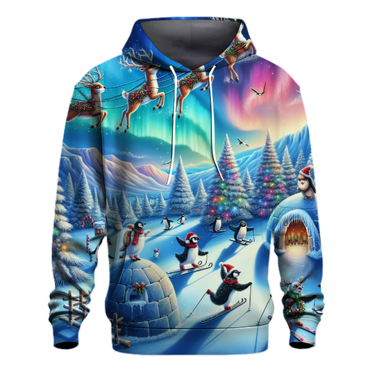 North Pole Skiing Adventure Hoodie