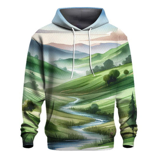 Dreamy Watercolor Landscape Hoodie