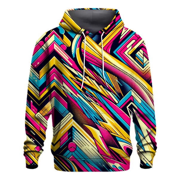 Electric Geometric Patterns Hoodie Pullover Hoodies