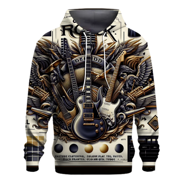 Classic Rock Band Icons Hoodie