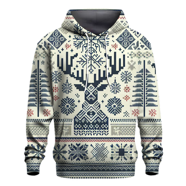 Nordic Knitted Patterns Hoodie