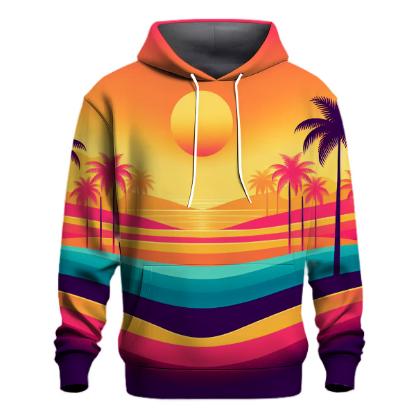 Tropical Sunset Glow Hoodie