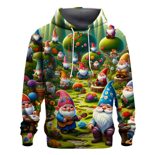 Charming Whimsical Gnomes Hoodie