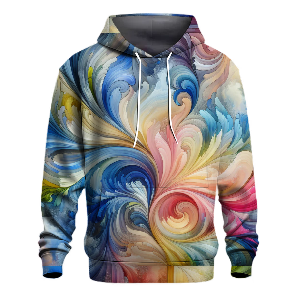 Abstract Watercolor Dreams Hoodie