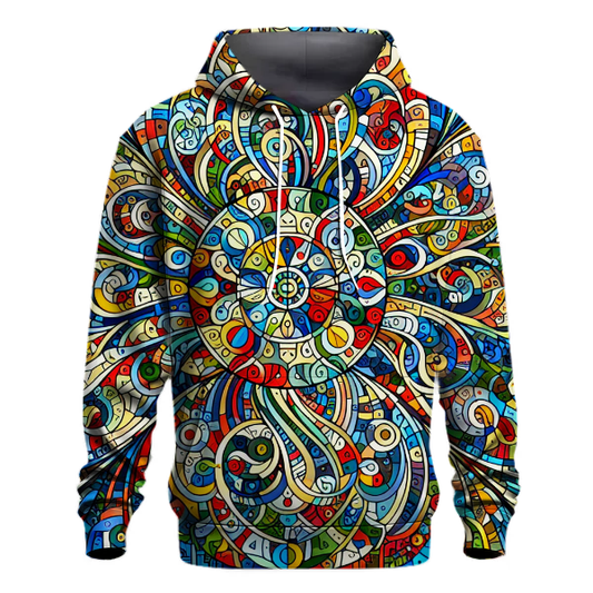 Colorful Mosaic Dreams Hoodie