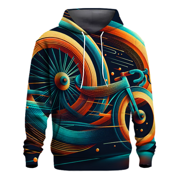 Cycling Wheels in Motion Hoodie