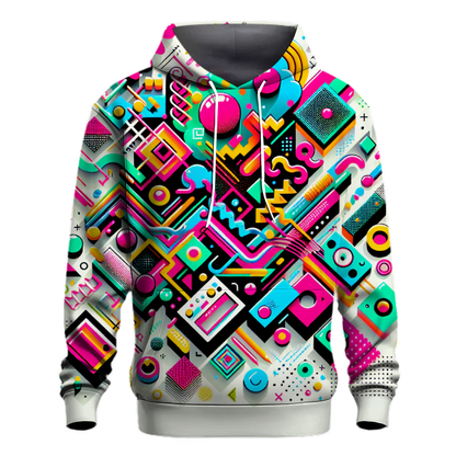 Radical Neon Patterns Hoodie