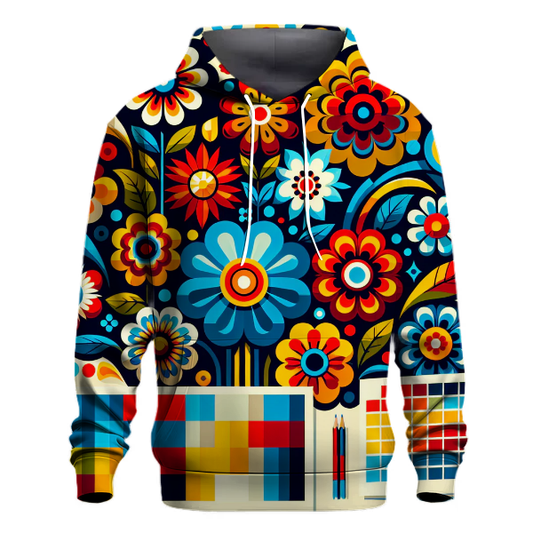 Vivid Floral Bouquet Hoodie