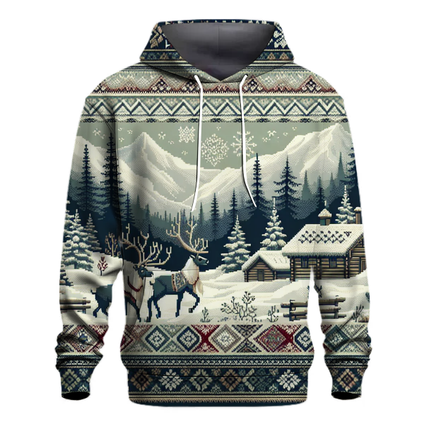 Nordic Knits and Reindeer Hoodie