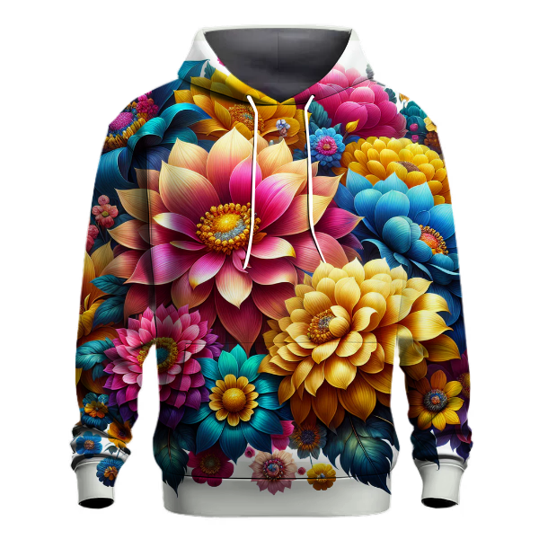 Vibrant Festival Floral Hoodie