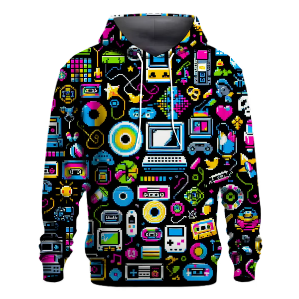 Pixel Party Vibes Hoodie