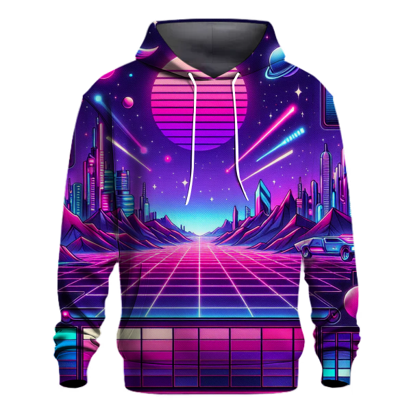 Synthwave Nights Hoodie Premium Hoodies