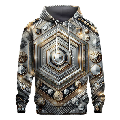 Disco Glam Geometric Hoodie