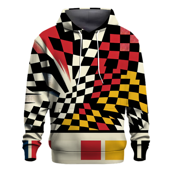 Classic Checkerboard Retro Hoodie