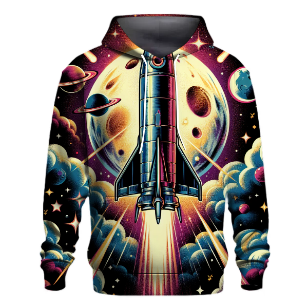 Retro Rocket Adventure Hoodie