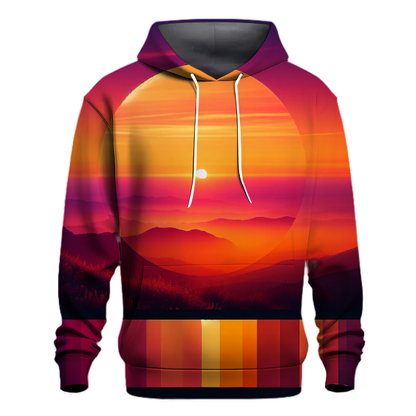 Retro Sunset Horizon Hoodie