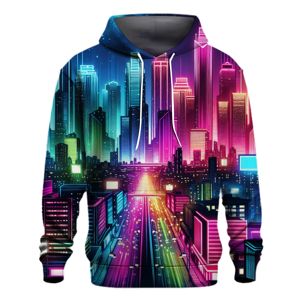 Neon Cyber City Hoodie