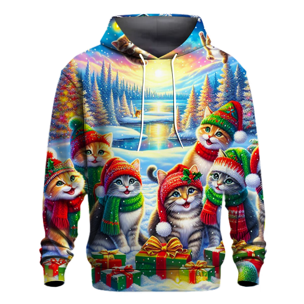 Christmas Cat Parade Hoodie