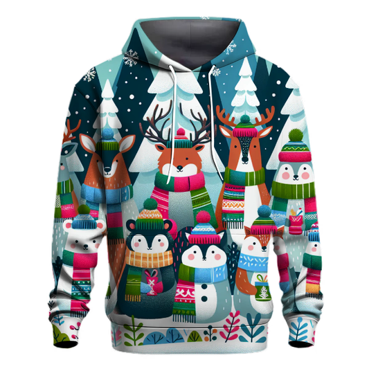 Frosty Forest Friends Hoodie