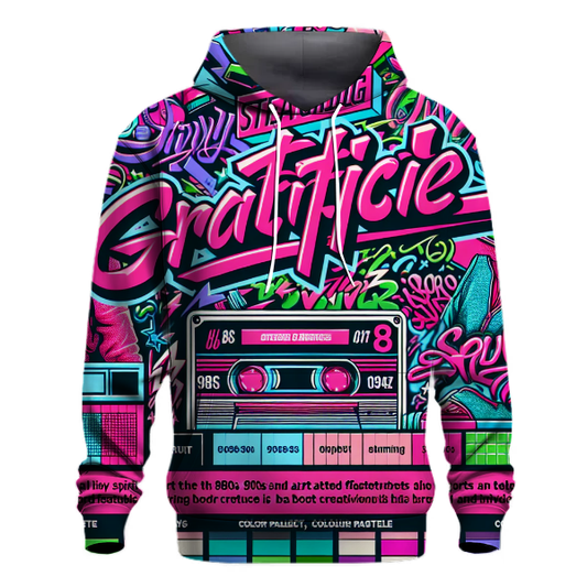 Electric 80s Graffiti Hoodie