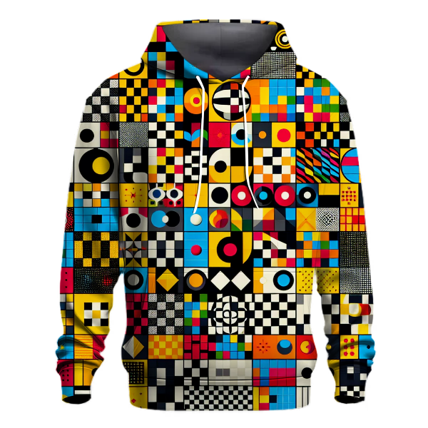 Classic Retro 70s Checkered Hoodie