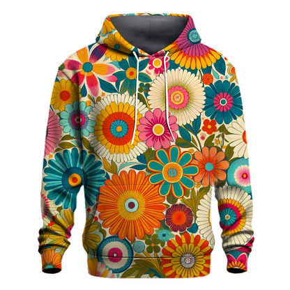 Retro Floral Medley Hoodie