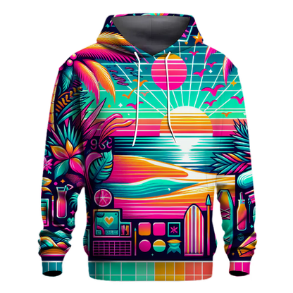 Neon Beach Vibes Hoodie