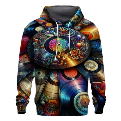 Retro Vinyl Records Hoodie