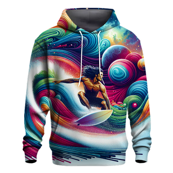 Cosmic Wave Surfer Hoodie