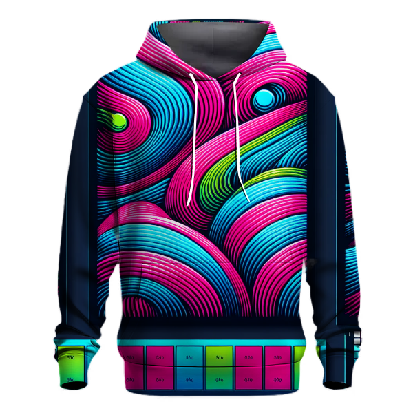 Funky Neon Waves Hoodie