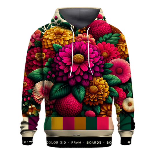 Chic Retro Flowers Hoodie