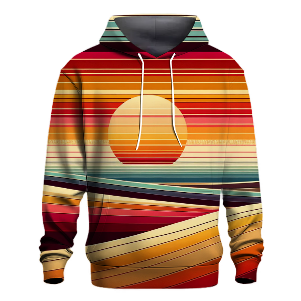 Sunset Groove Stripes Hoodie