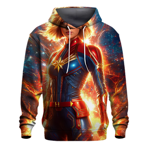 Brie Larson Cosmic Empowerment of Captain Marvel Hoodie