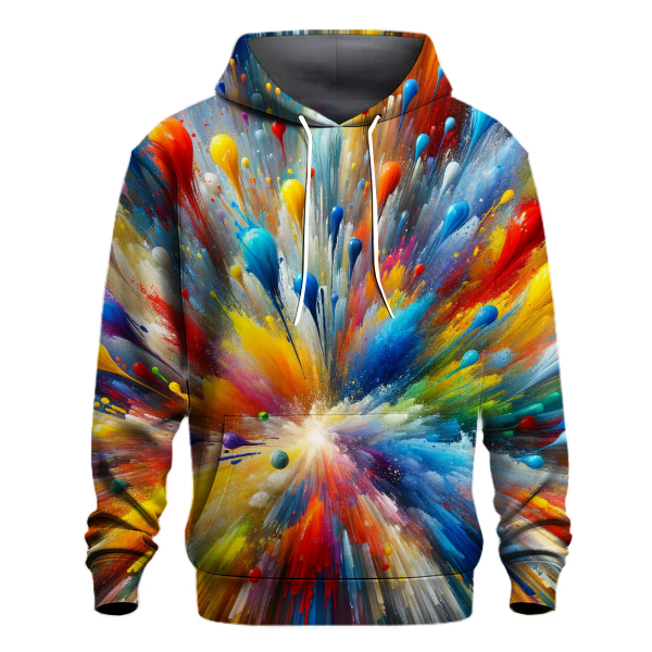 Artsy Paint Splash Hoodie