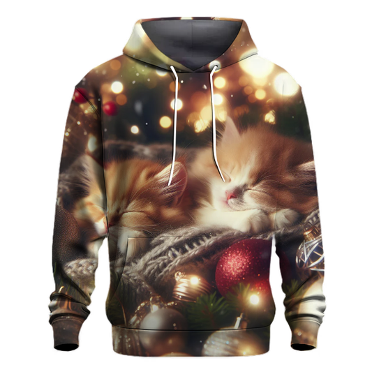 Cozy Christmas Cat Nap Hoodie