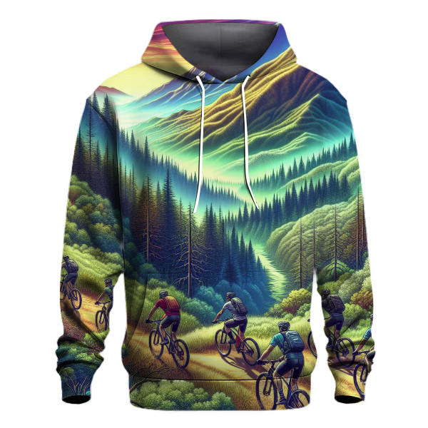 Cycling Mountainscape Hoodie